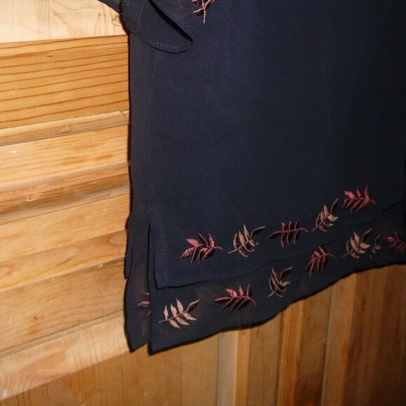 STUDIO I WOMANS Size 10P Petite Tall Leaf Theme DRESS & JACKET - Picture 7 of 7